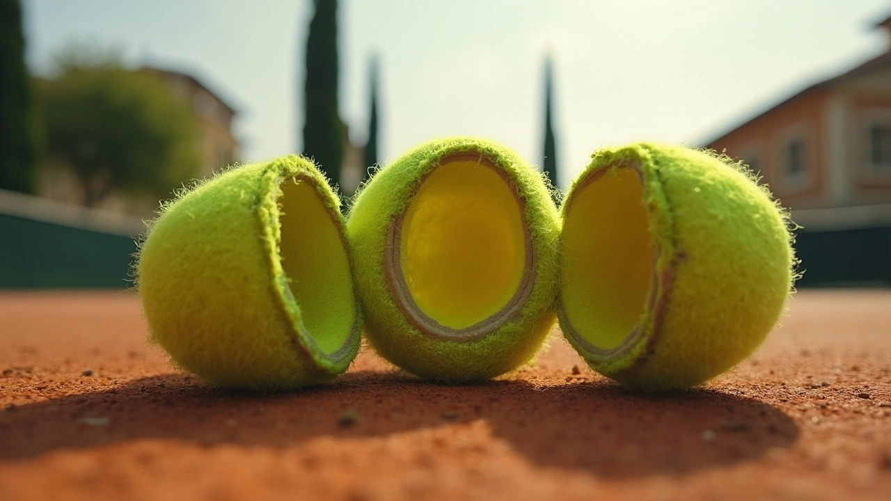 Tennis ball: cosa rende le palline così rimbalzanti